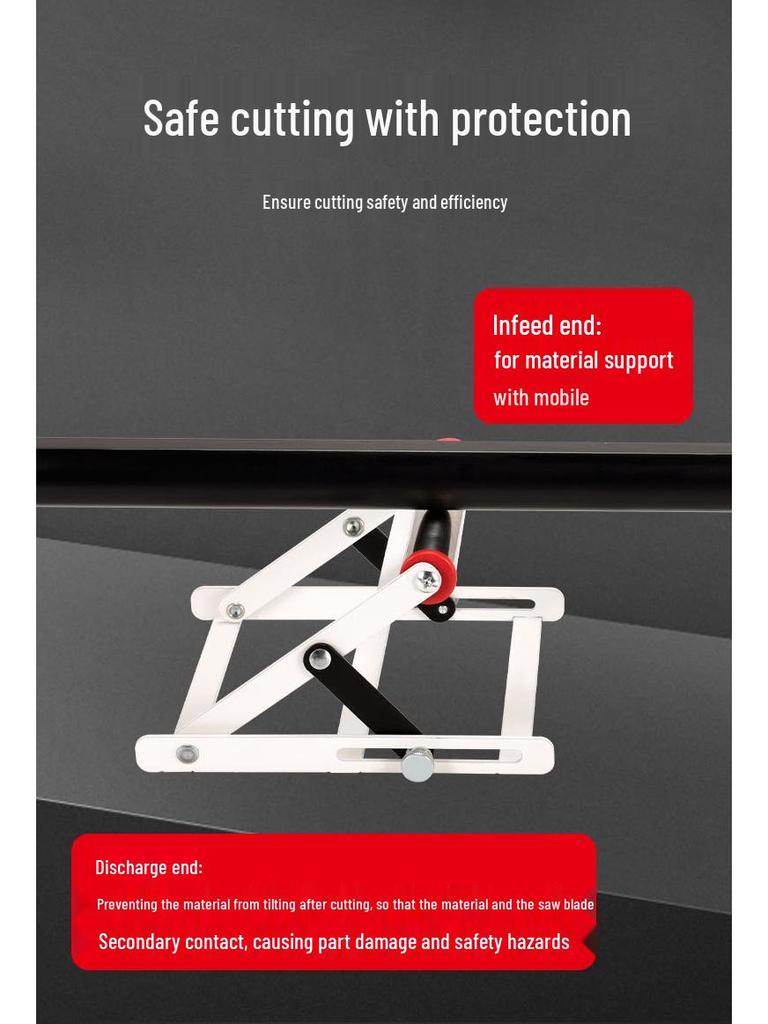 Height Adjustable Portable Cutting Material Support Stand for Woodworking