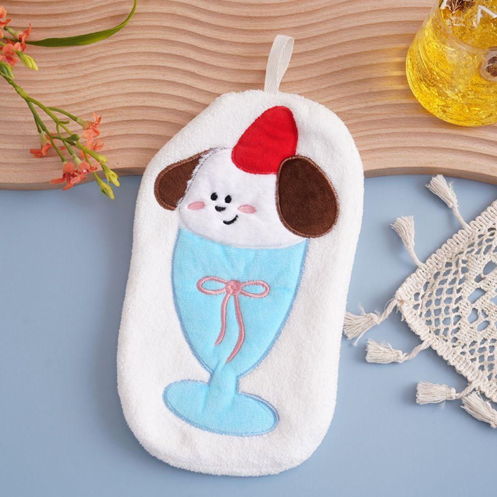 Thickened Toilet Handkerchief Water-absorbing Washcloth Cute Bathroom Kerchief  Household