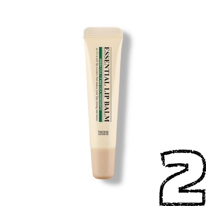 TENZERO Essential Lip Balm 9g 1+1 (2 Options) Green Cica 9g 1+1
