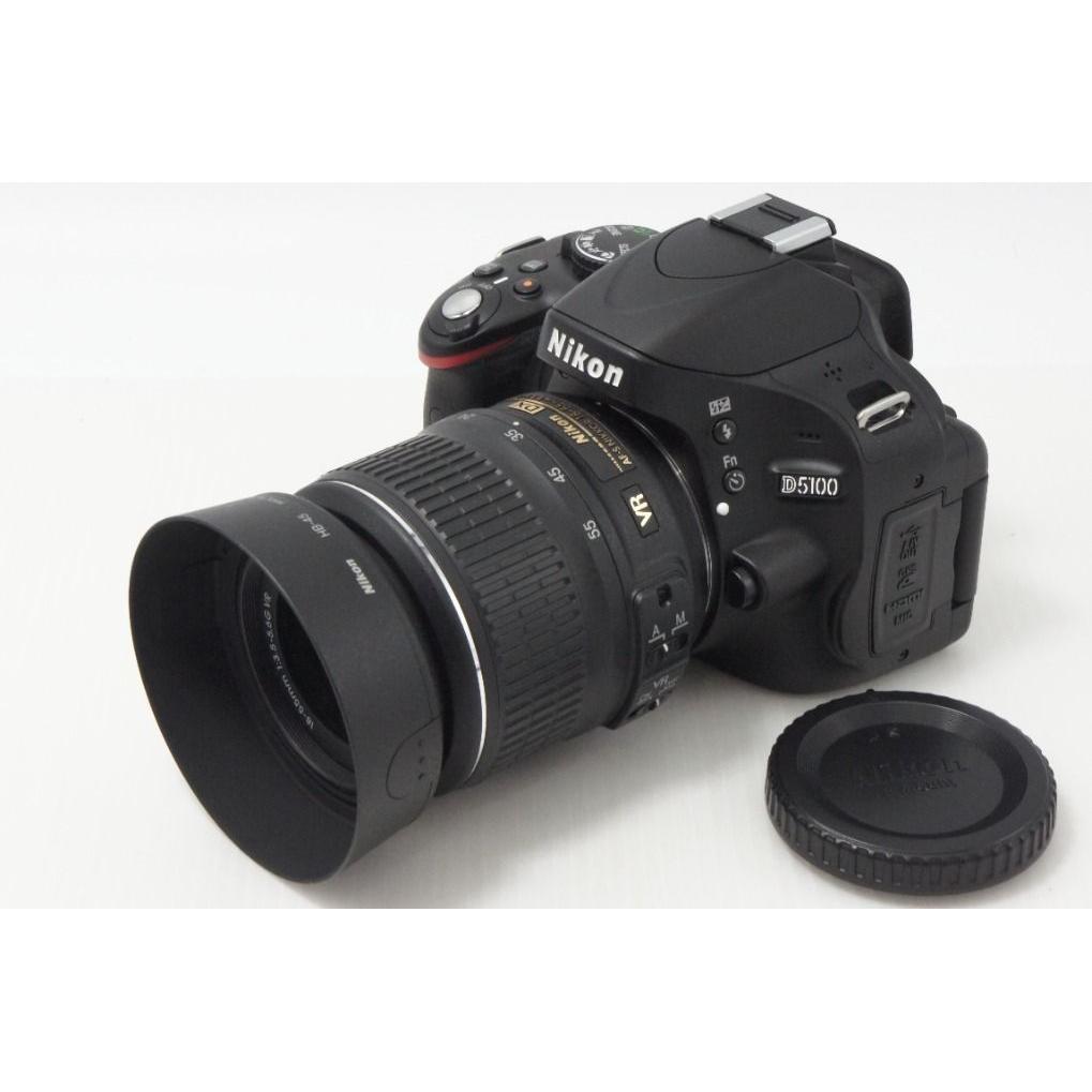 Used Like New Nikon D5100 Body + AF-S DX NIKKOR 18-55mm VR Lens Kit Digital SLR Camera Black 260724d