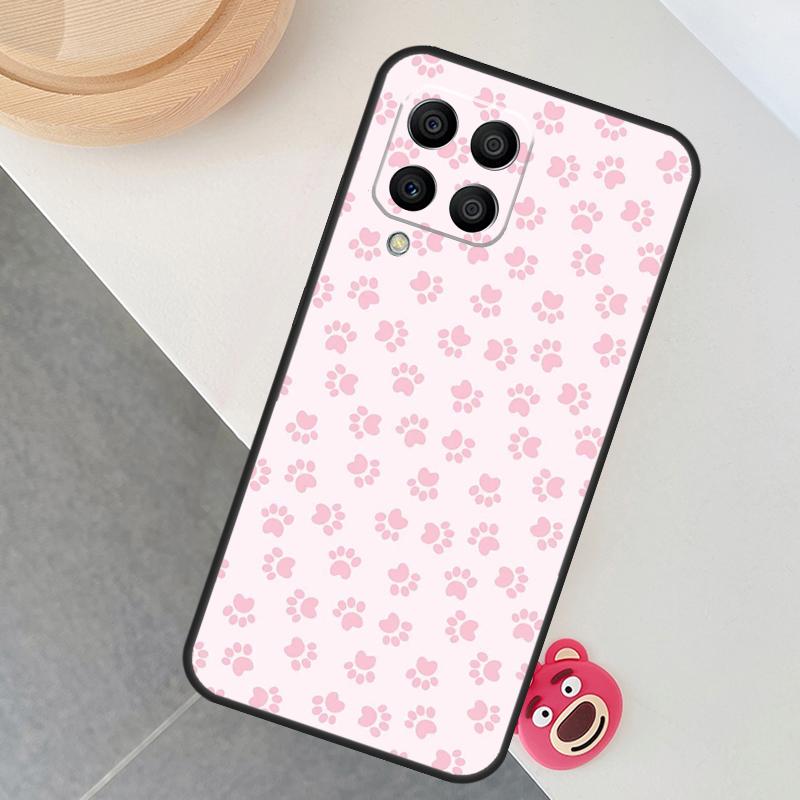 Cat Dog Paws Case For Samsung Galaxy M14 M34 M54 M33 M21 M31 M16 M36 M56 M53 M13 M12 M32 M52 M15 M55 M35