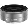 Canon Single Focus Wide Angle Lens F2 STM Silver Mirrorless Single Lens Compatible EF-M22mm EF-M222STMSL