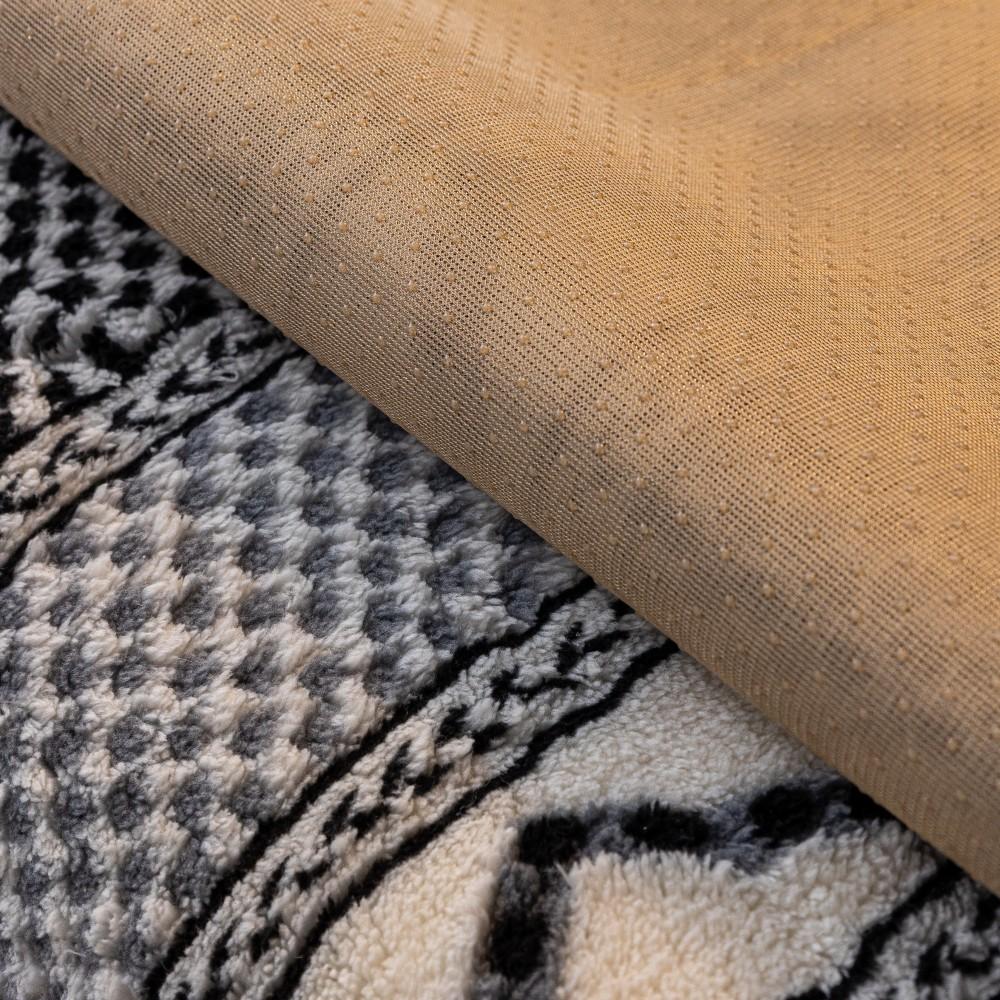 Coral Fleece Sofa Cushion One-Piece Non-Slip Washable Seat Pad Leather Couch Premium Striped Sofa Cover Cushion Sofa Armrest