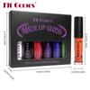 Fit Colors Matte Lip Gloss Set 6 Pcs Waterproof Long Lasting Liquid Lipstick Vivid Bold Colors Halloween Gothic Makeup Lip Tint Cosmetics