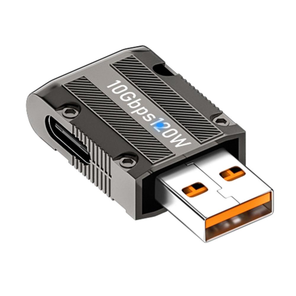 

10Gbps Data Transmission 120W USB 3.1 Gen2 to Type-C Converter Straight Adapter As Shown A