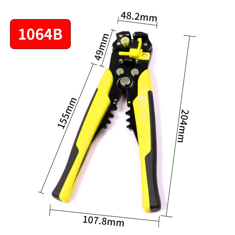 8" 5-in-1 Multifunctional Manual Wire Stripper, Cutter, Crimper, and Skinning Pliers.