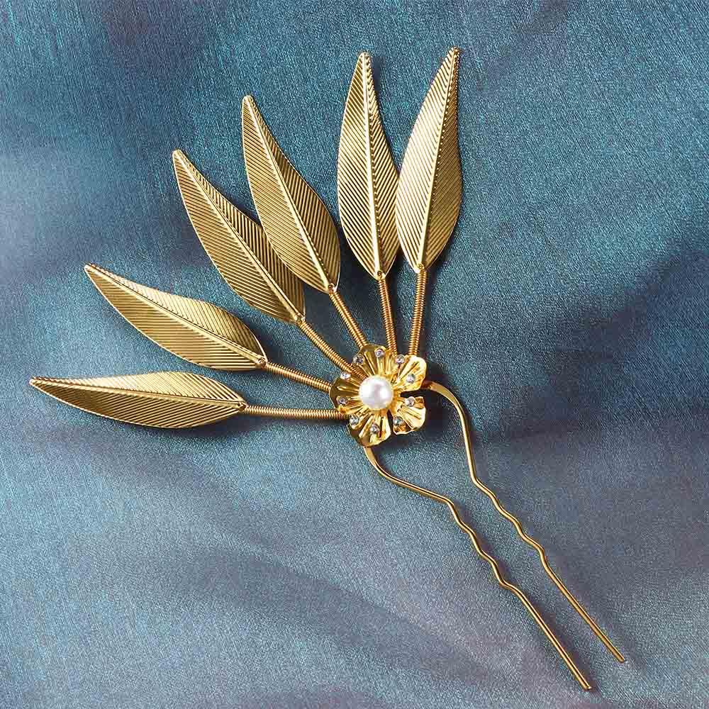 Hairstyle Design Tool Ancient Style Headwear U Shape Hairpin Thai Headdress Metal Hair Sticks