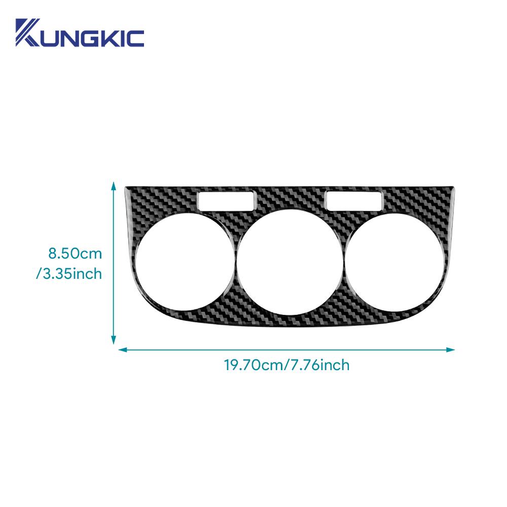 Real Soft Carbon Fiber Sticker For Opel Corsa 2007 2008 2009 2010 2011 2012 2013 2014 LHD RHD Car Central Control AC Knob Panel