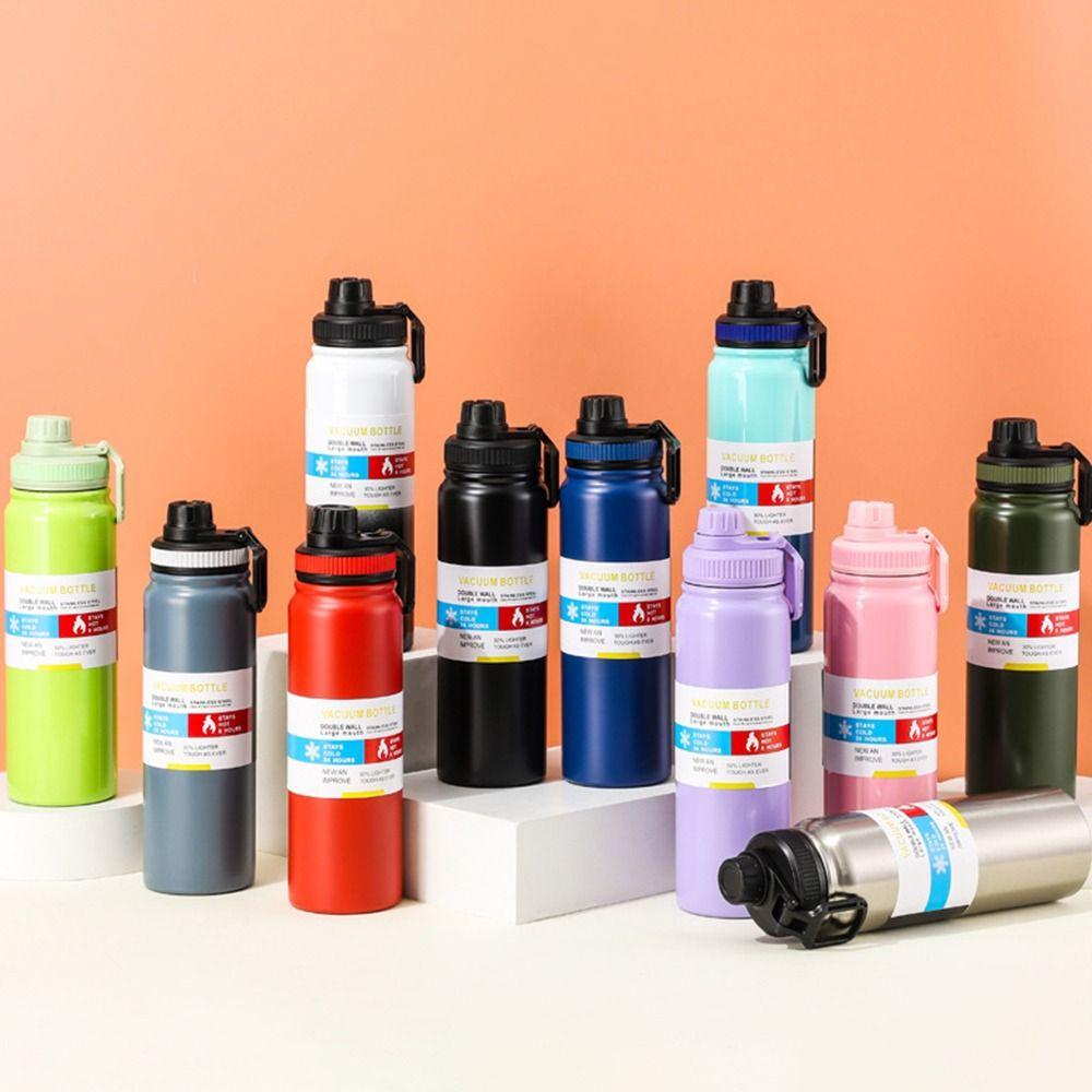 600/800ml Insulated Cup Stainless Steel Sports Water Bottle Vacuum Flask Cold/Hot Drink