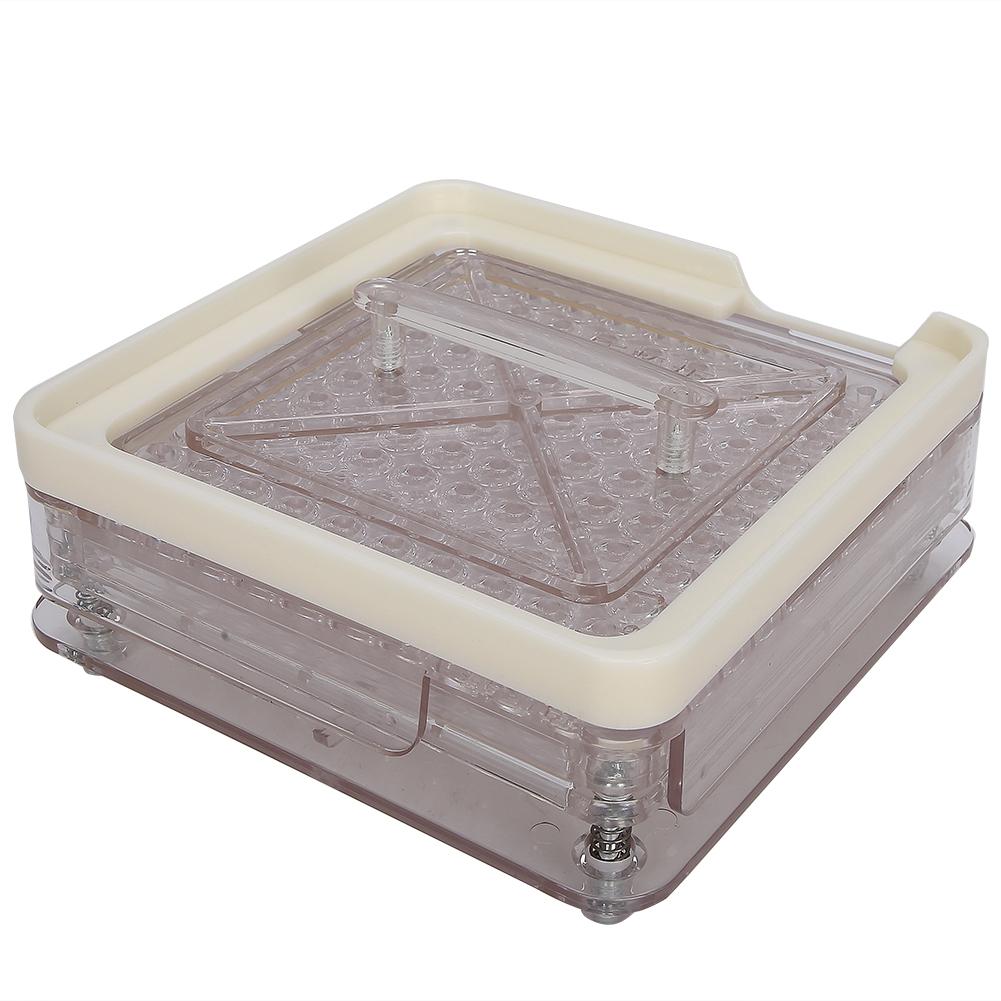 0# 100 Holes Capsule Powder Filler Plate Acrylic Transparent Capsule Manual Filling Tool