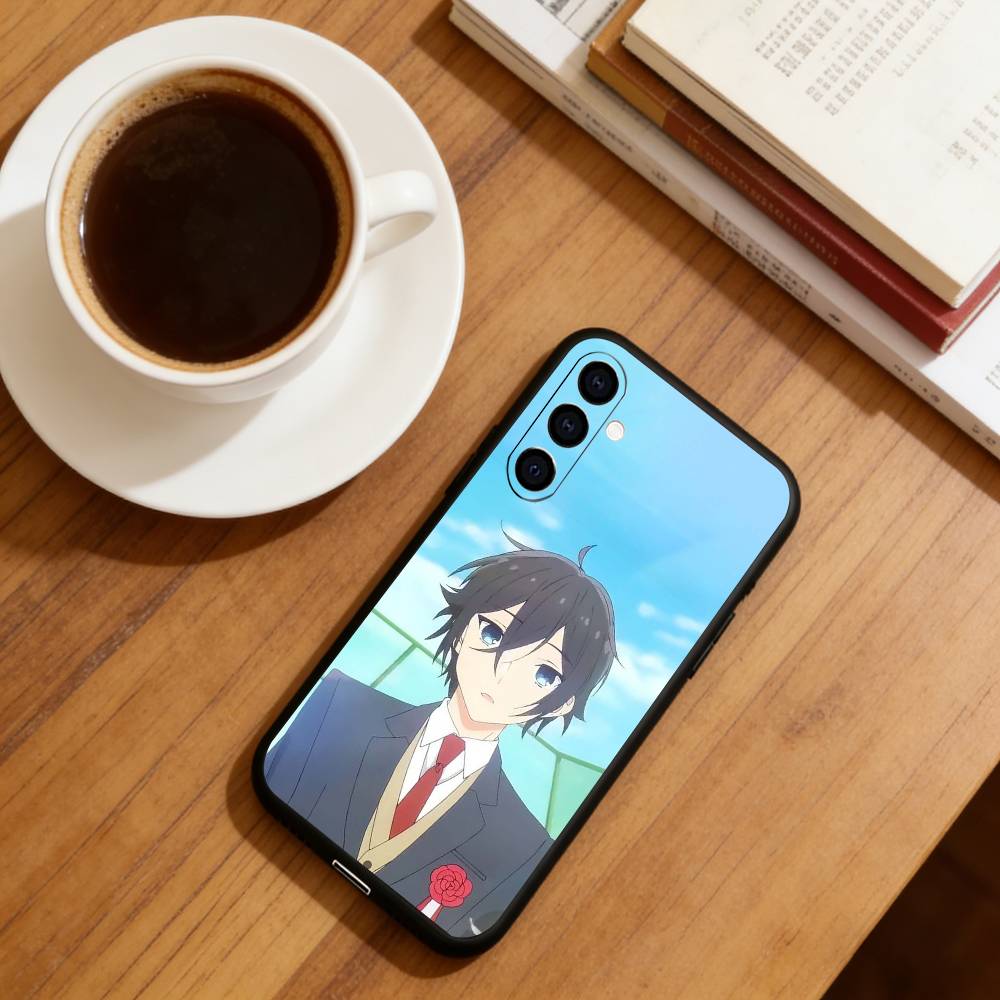 Anime H-Horimiya Izumi Miyamura Phone Case For Samsung Galaxy A73,A72,A71,A70,A53,A52,A51,Soft Silicone Black Cover