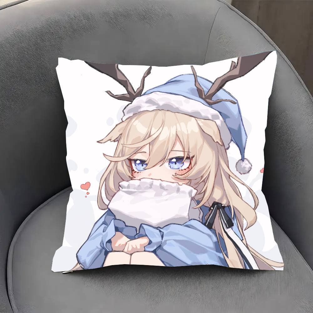 Viviana Anime Aarknights Pillow Case Fashion Square Pillowcase Bedroom Sofa Room Ins Decoration Leisure