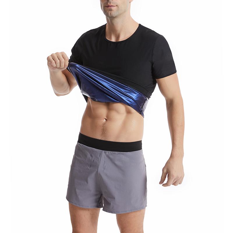 

Мужской жилет для сауны, компрессионный жилет для тренировок по талии, удерживающий тепло, спортивный костюм для сауны, тренировка для похудения, корректирующий фигуру, топ для контроля живота XL чёрный