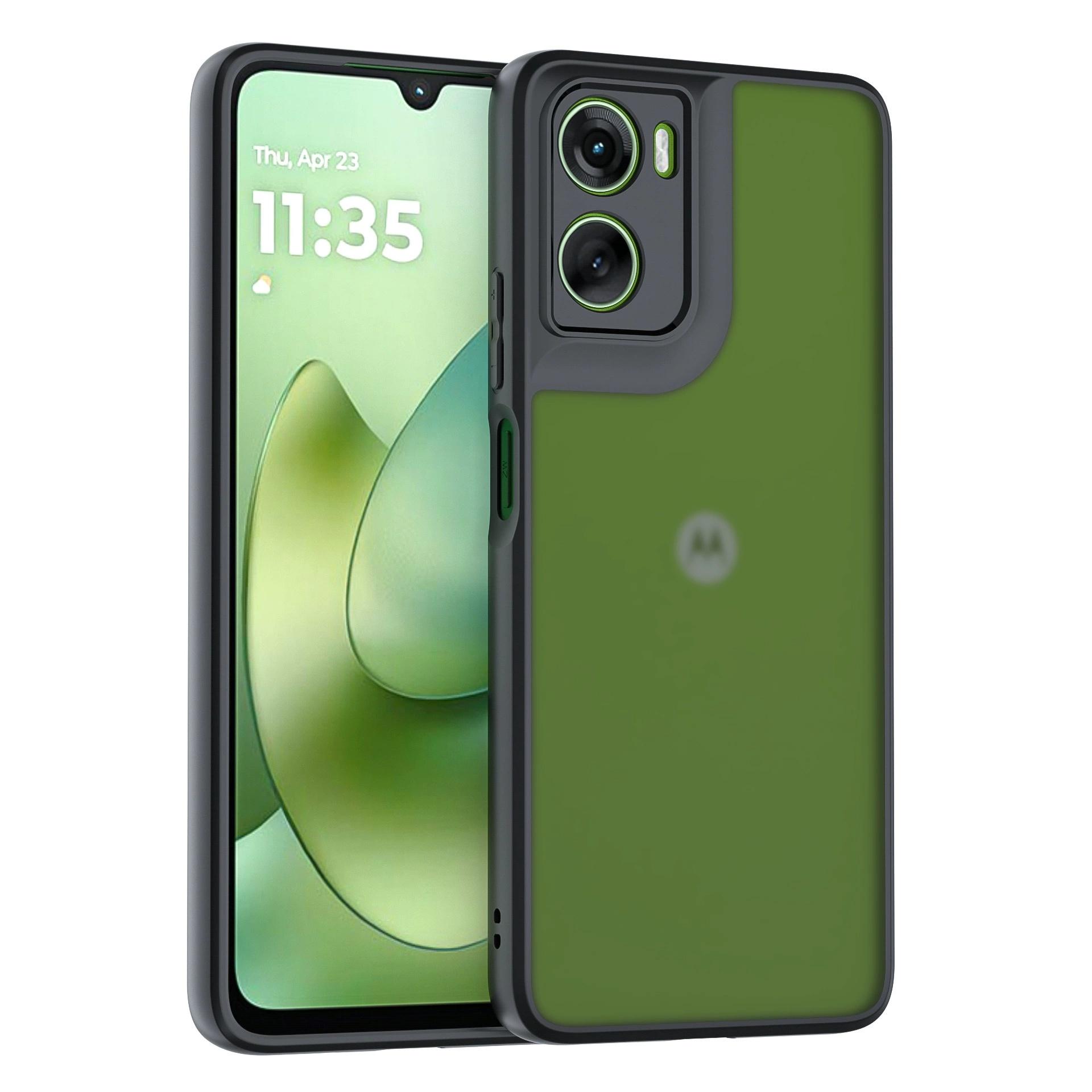 

Для Motorola Moto G06 Чехол Для Motorola Moto G06 TPU Чехол Противоударный TPU прозрачный черный каркас Чехол Для Motorola Moto G06 For Moto G06 чёрный