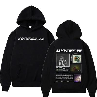 Rapper JAY WHEELER Tour 2024 Neuer Hoodie Herren Hip Hop Mode Pullover Sweatshirt Retro Langarm Oversized Hoodies Streetwear