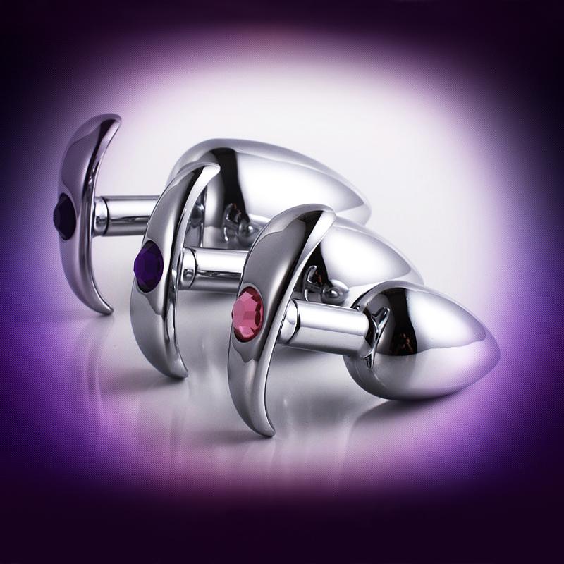 3PCS/Set Metal Anchor Base Outdoor Women's Anal Plug Couple Sex Toy Stainless Steels Man Butt Plug Trainer Adult Sex Anal Masturbator