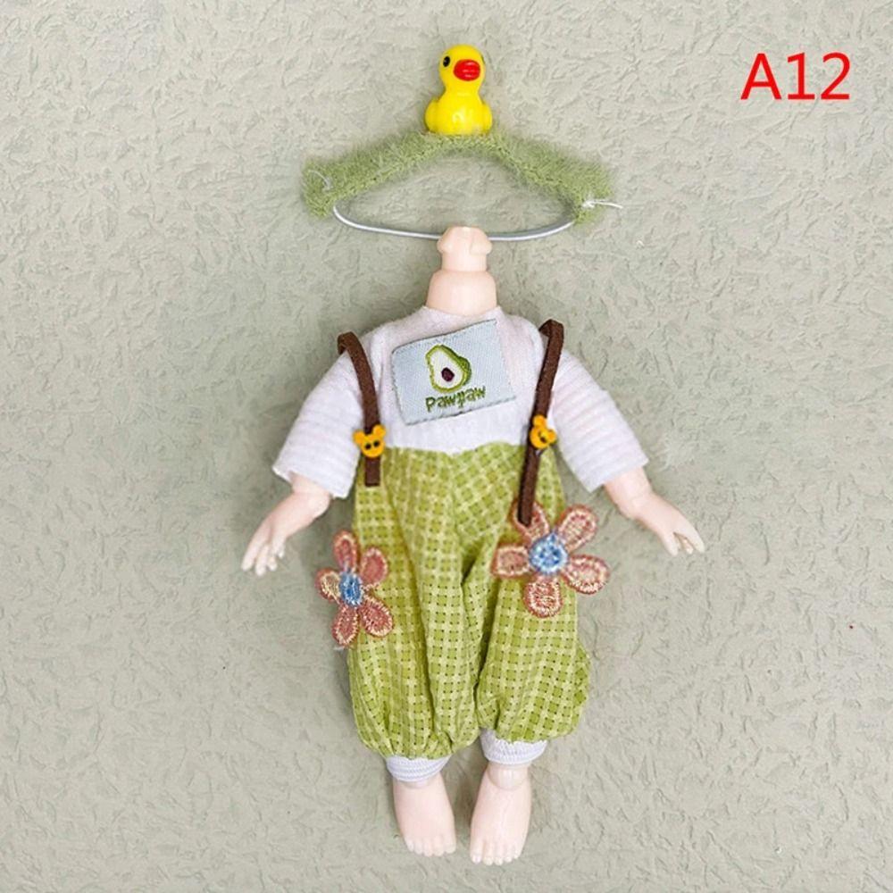 Sweet Skirt 16cm Doll Clothes Suit Plush Patch Cute Clothes Set  Doll Accessory