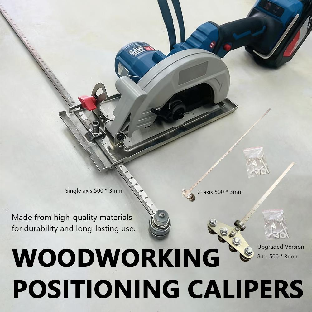 Positioning Calipers for Precise Measurements & Easy Wood Cutting,Stainless Steel Measuring Tool for Circular Saws