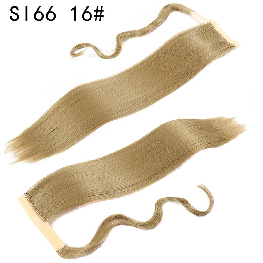 LISI HAIR Synthetic Fibers Are Clipped Onto A Ponytail Hairpin To Extend The Length of A Woman's Hair At High Temperature