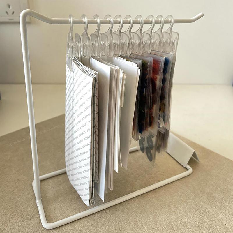 Kommode Metall Utstillingsholder Nøkkelringer Hengende Klemme Plast Pyntegjenstand Bordplate Smykkeholder