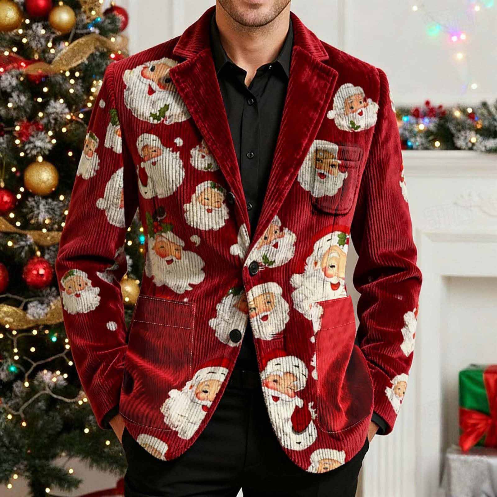

Мужской вельветовый теплый пиджак-кардиган с принтом и карманами, мужской повседневный костюм XXL