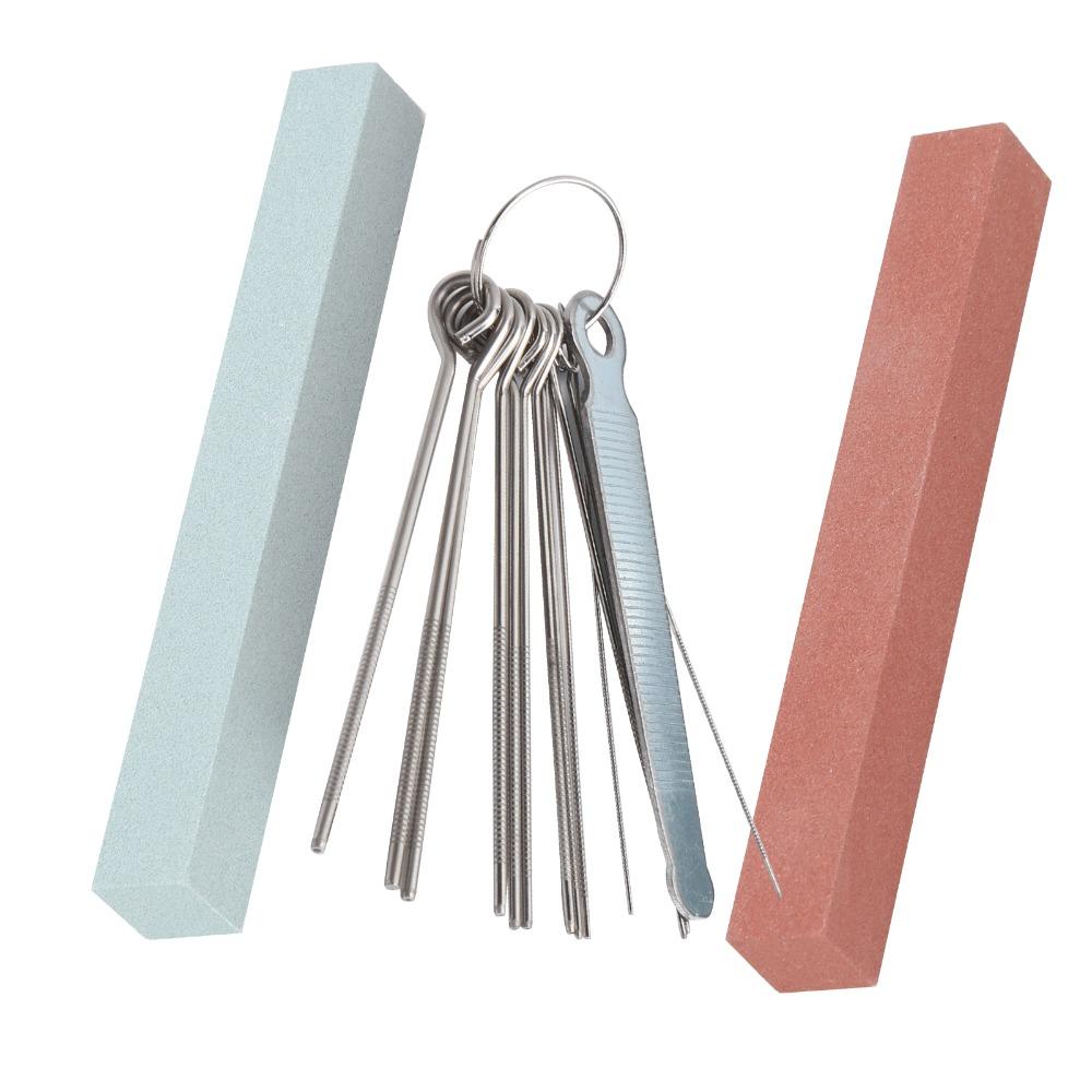 Stainless Steel+Sharpening Stone Guitar Maintenance Kit Multi-color Fret Polishing Tool For Guitar
