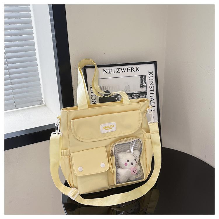 Prosta i wszechstronna torba listonoszka ins torba damska styl casualowy japoński i koreański do dojazdów na ramię torba tote studencka na zajęcia