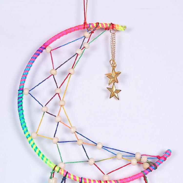 Handmade Dreamcatcher Metal Ring Macrame Moon Hoop Dream Catcher Frame Circle