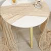Balinese Gauze Crinkle Table Runner - Braided & Ruffled for Weddings and Parties