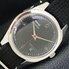 VINTAGE HMT JANATA HAND-WINDING INDIAN MENS BLACK COLOR DIAL WATCH A700060-5 R201-a700060