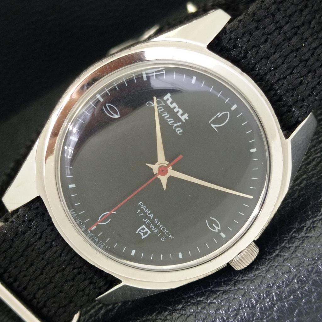 

ВИНТАЖНЫЕ ИНДИЙСКИЕ МУЖСКИЕ ЧАСЫ HMT JANATA С РУЧНЫМ ЗАВОДОМ, ЧЕРНЫЙ ЦВЕТ ЦИФЕРБЛАТА a700060-5 R201-a700060