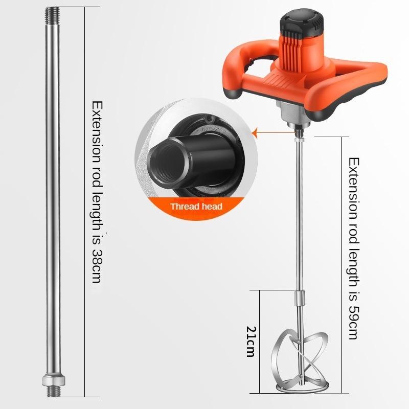 2800W Handheld Electric Mixer 6 Speed Adjustable Paint Stirrer Industrial Cement Concrete Mixing Drill