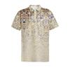 Men's Business and Leisure Printed Waffle Polo Shirt