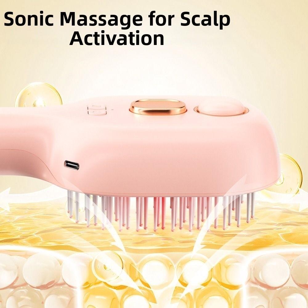 3-in-1 Electric Spray Air Cushion Massage Comb Rechargeable Hair Care Comb Electric Steam Brush