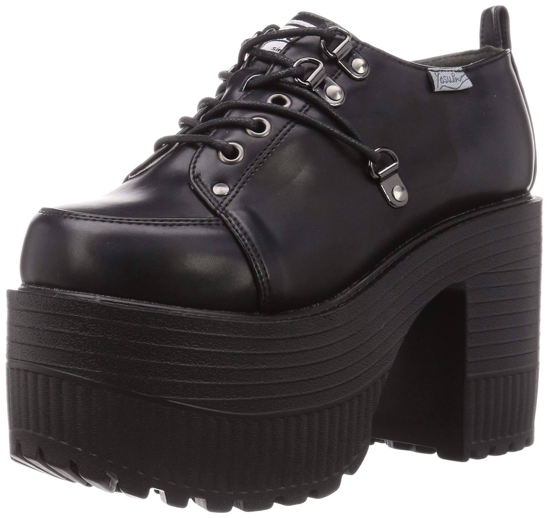 

Yosuke Platform Shoes 2601042 Women s Black, Size 25.0cm-25.5cm