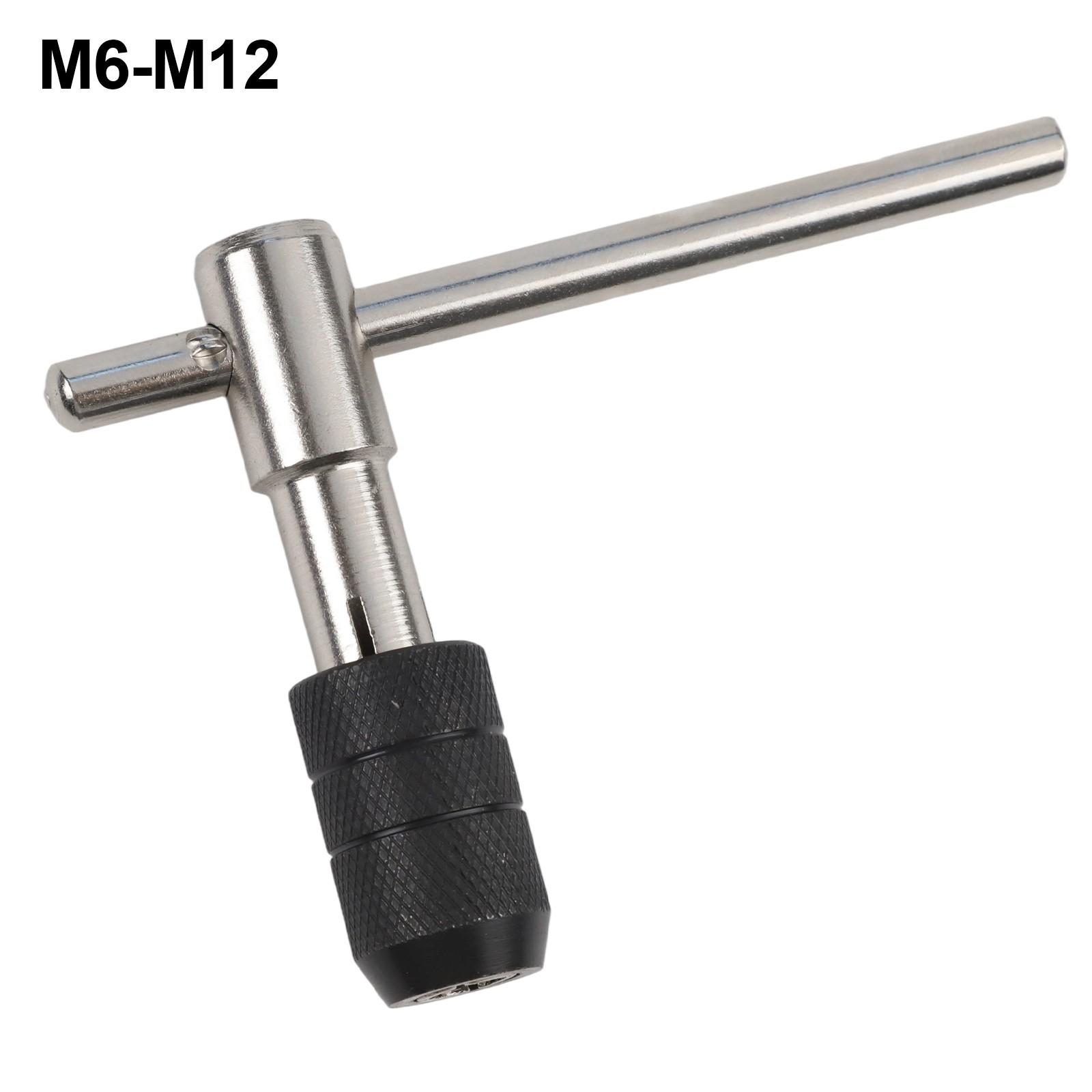 

Tap Wrench Ratchet Tap Adjustable T Type Chrome Vanadium Steel High Quality M6-M12
