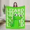 Hoppers Tom Lizard Funny Weirdcore Animals Knitted Blanket Fleece Lightweight Thin Throw Blanket for Bed Bed Rug
