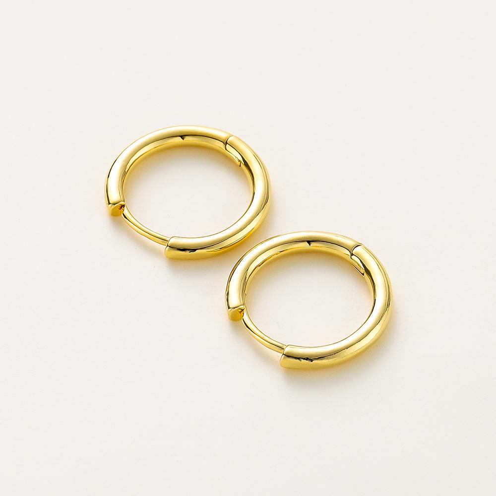 4pcs/lot 14K 18K Gold Plated Round Simple Classic Open Earing Hook Pendant Decorate Loop For Jewelry Making Crafts Accessories