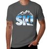 Ski Mountain Tshirt Basic Tee Shirt For Everyday Outfit