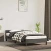 VidaXL Bed Frames with Headboard Slat Base Upholstered Bed Slat Frame Single Bed Adult Bedroom Interior Grey 347550