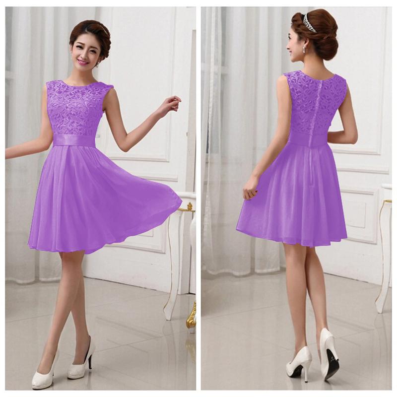 

Женское формальное короткое длинное вечернее платье для вечеринки, бала, выпускного, платье подружки невесты, свадебное PURPLE,L
