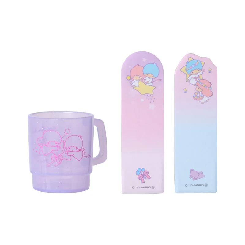 Sanrio Little Twin Stars Sticky Notes In a Cup Case ( Lavender ) Japan NEW Sanrio Characters