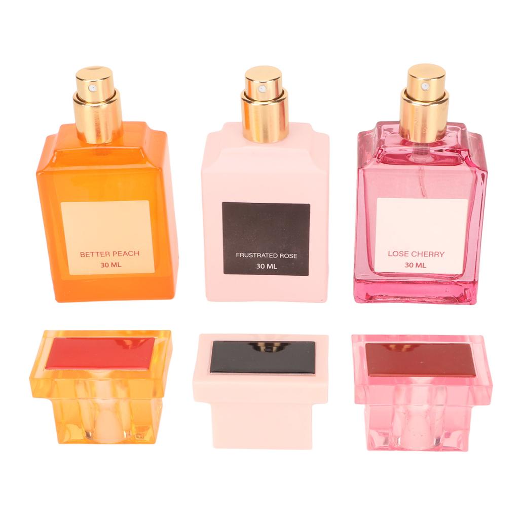 3pcs Women Perfume Spray Floral Fruity Refreshing 3 Different Fragrance Fine Mist Perfume Set 30ml