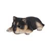 Ubia Prone Black Shiba Inu X X Cm Doll Figurine Ornament Animal Garden Decoration Dog 8.8 5.3 3.5 H18409-1