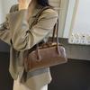 IELGY Retro Fashion Underarm Bag Trendy Bowling Bag Casual One Shoulder