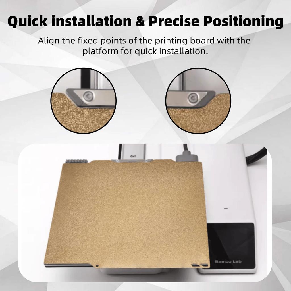 Für Bambu Lab A1 Mini Bauplatte 184x184mm Doppelseitig PEI PEO PET Federstahl Flexibles Druckbett Für Bambulab A1 Mini