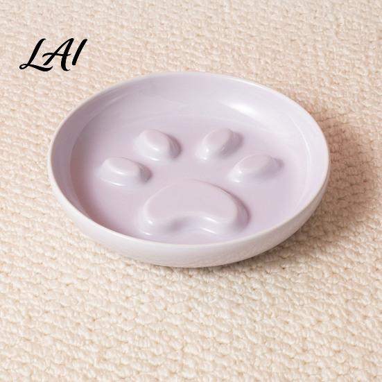 Slow Eating Pet Dish Ceramic Feeder Bowl Feeding Dog Prevents Non Tip Bowl Choking And Vomiting Food for Cats Dogs