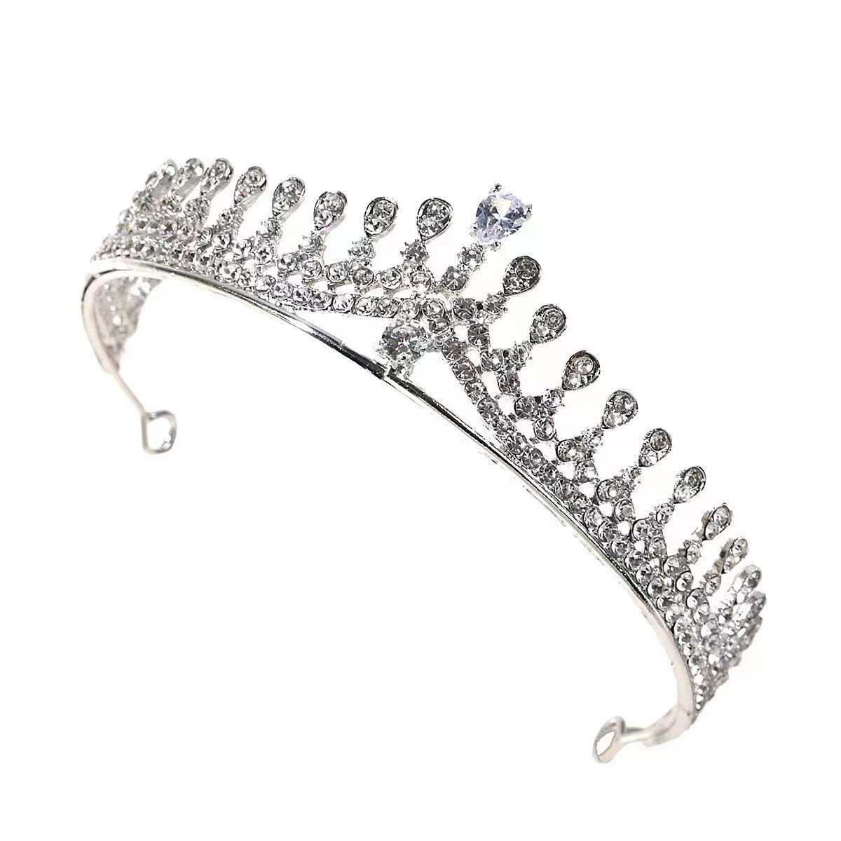 

Корейская невеста, подружка невесты, корона, головной убор, принцесса на день рождения, кристалл, алмазная корона для волос, корона для волос богини, корона для волос, головной убор