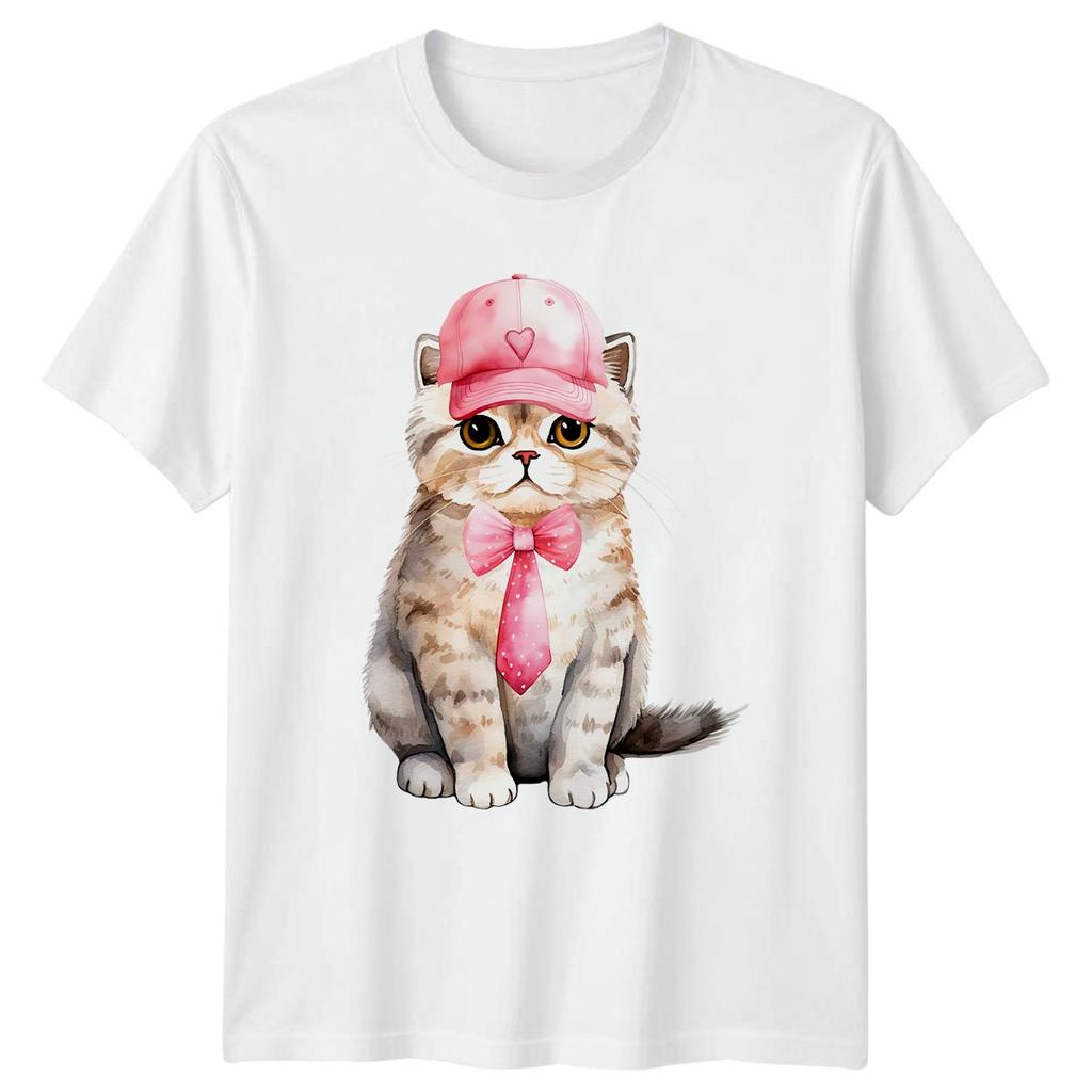 Feline Business Casual Unisexs TShirt Cat Lover Pets Birthday Gift For Her