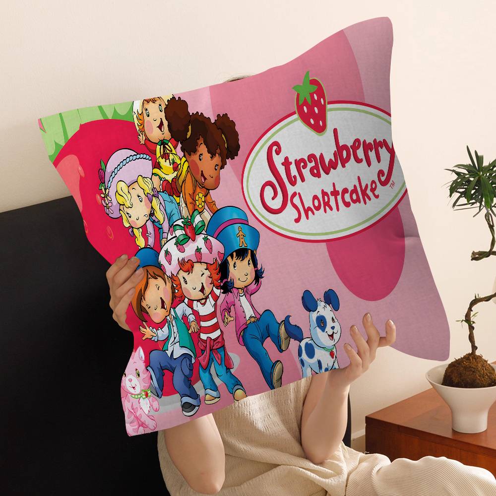 S-Strawberrys-S_Shortcakes Cushion Cover Polyester Sofa Cushions Decorative Throw Pillows Home Decoration Pillowcover